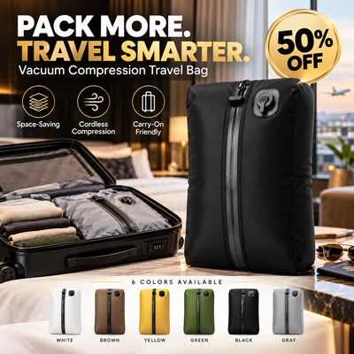 🔥 50% OFF TODAY — Vacuum Compression Travel Bag | Pack More, Save Space & Travel Smarter