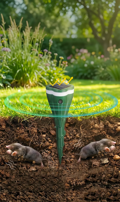 Solar Ultrasonic Outdoor Animal Repellent