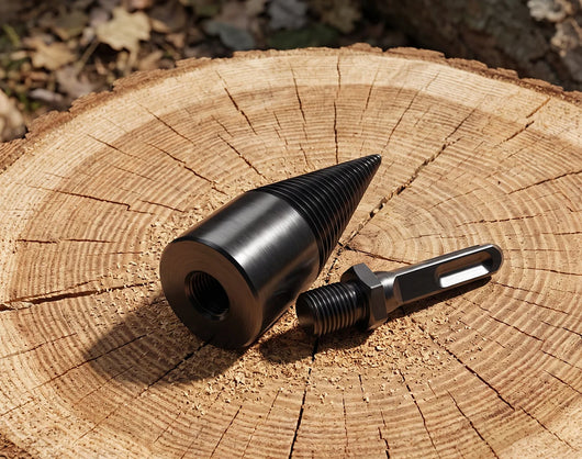 🪓 50% OFF NOW! 🔩 Electric Drill Wood Splitter – High Carbon Steel, Portable & Fast Splitting – Turns Your Drill into a Log Splitter 🌲