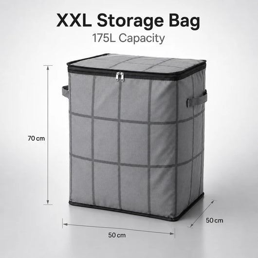 XXL Foldable Storage Bag with Reinforced Handles