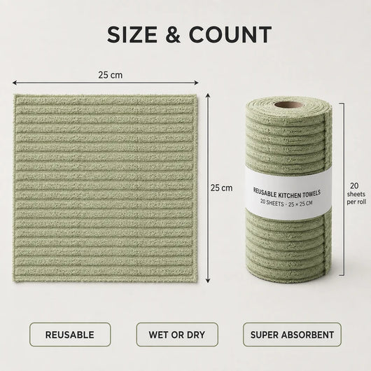 Reusable Bamboo Towels