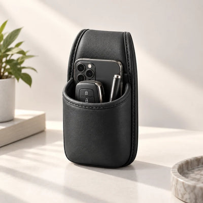 Leather Car Door Storage Pocket – Compact Interior Organizer