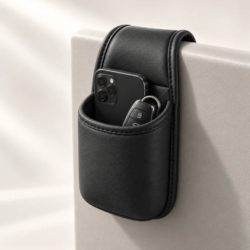 Leather Car Door Storage Pocket – Compact Interior Organizer