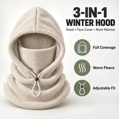 LIMITED DEAL — 3-In-1 Winter Hood