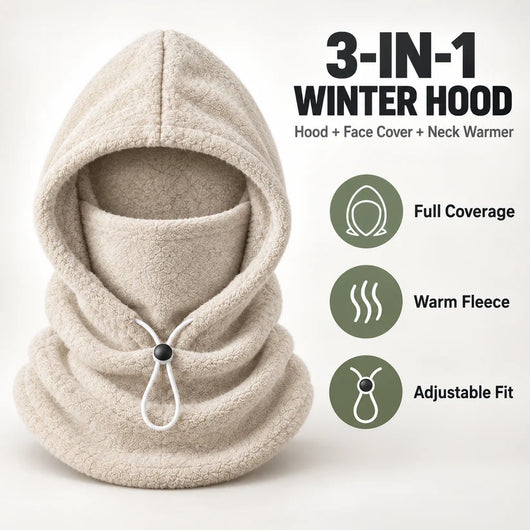 LIMITED DEAL — 3-In-1 Winter Hood
