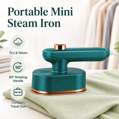 Portable Mini Steam Iron | Fast-Heating Travel Clothes Steamer