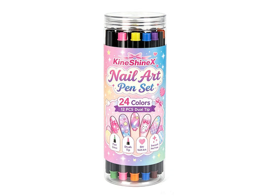 💥 24 Colors Dual Ended Nail Art Pens Set – Creative, Salon‑Quality, Easy DIY ✨