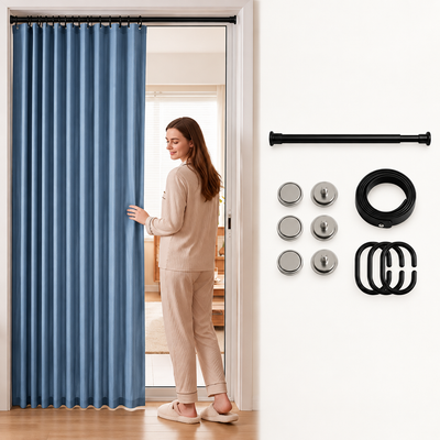 Giga Select® No-Drill Magnetic Accordion Privacy Door