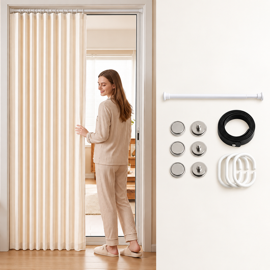 Giga Select® No-Drill Magnetic Accordion Privacy Door