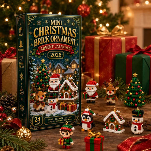 24-Day Christmas Ornament Advent Calendar – 24 Mini Buildable Holiday Decorations