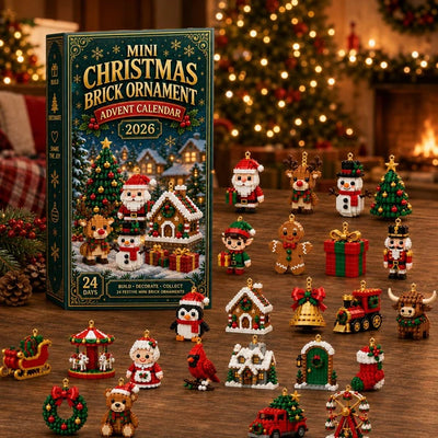 24-Day Christmas Ornament Advent Calendar – 24 Mini Buildable Holiday Decorations
